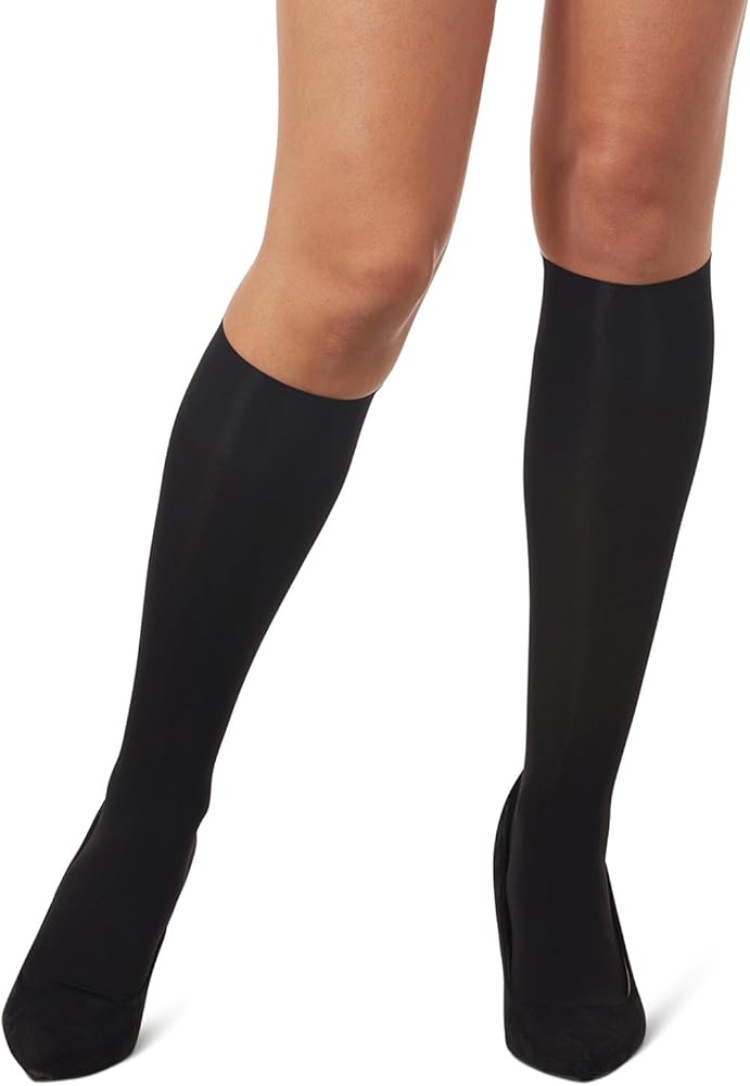 MeMoi Women's Multi Fiber Opaque Knee High Trouser Socks