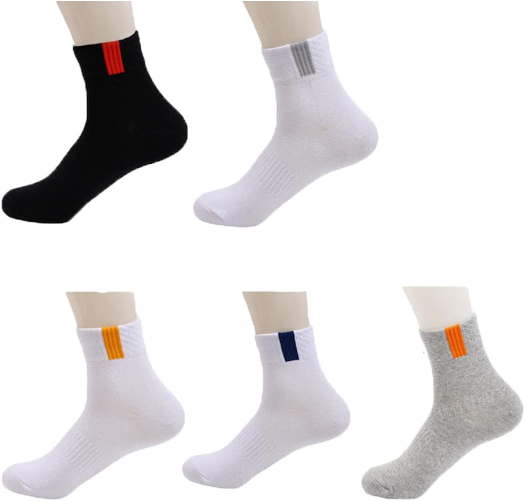 Socks for Women 5 Pair Ankle Cotton Socks Moisture-wicking Running Socks