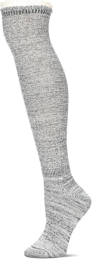 MeMoi Pop Out Lace Over The Knee Cotton Blend Warm Socks