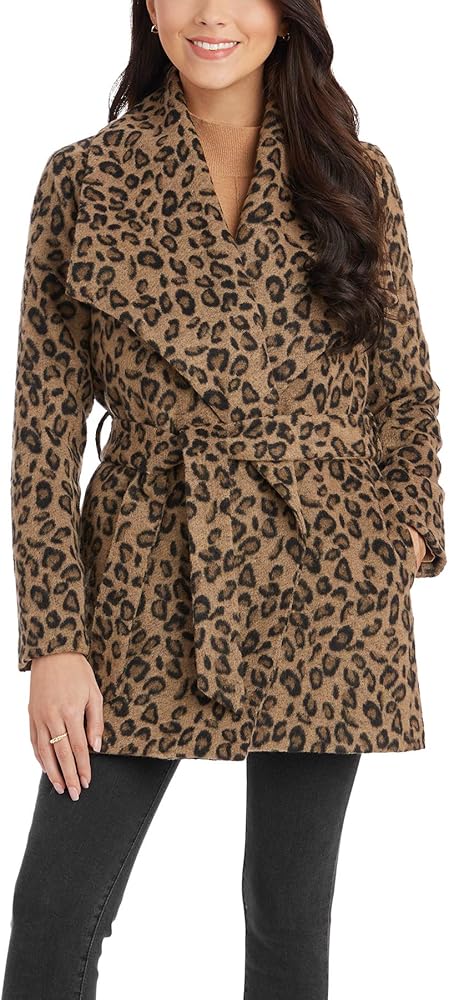 Mud Pie Women's Albany Leopard Coat