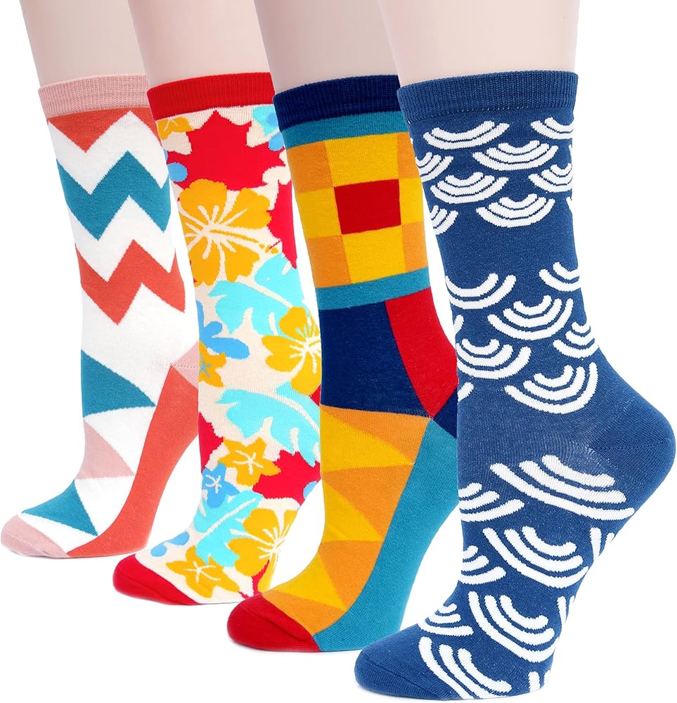 Funny Socks for Women Famous Painting Patterned Art Socks Funky Cute Socks Cool Crew Socks