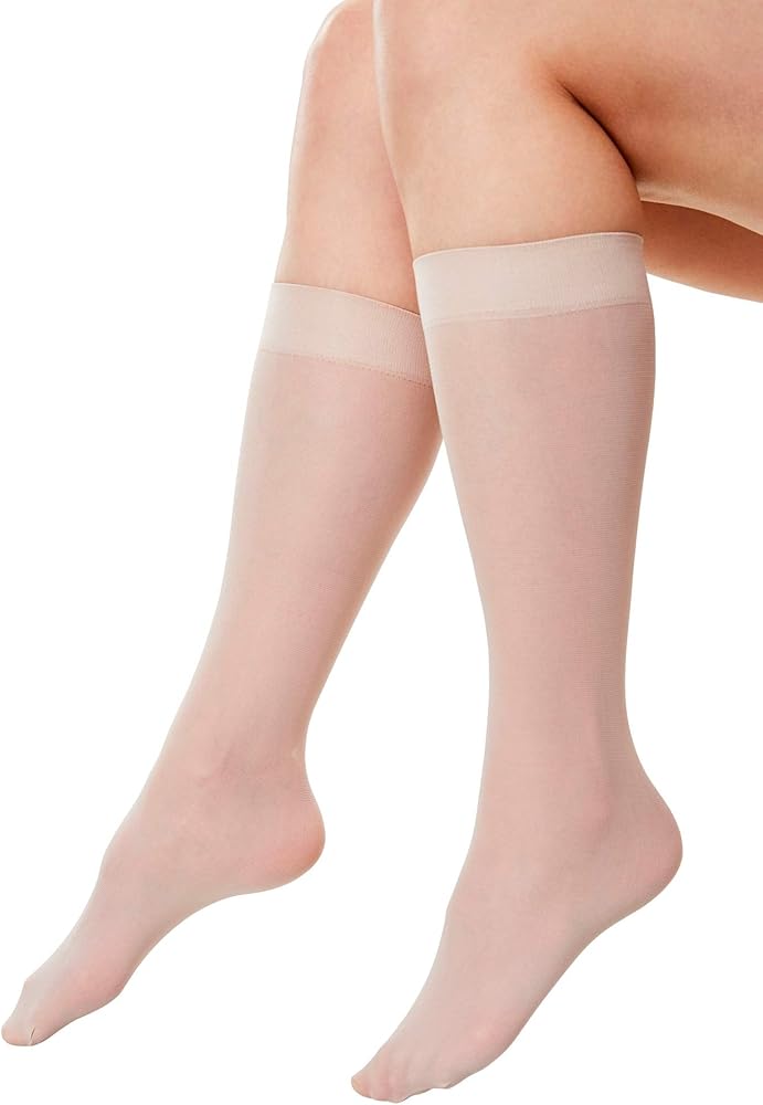 Comfort Choice Women's Plus Size 3-Pack Knee-High Compression Socks