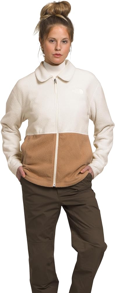 THE NORTH FACE Womens Pali Pile Fleece Jacket, S, Gardenia White/Almond Butter