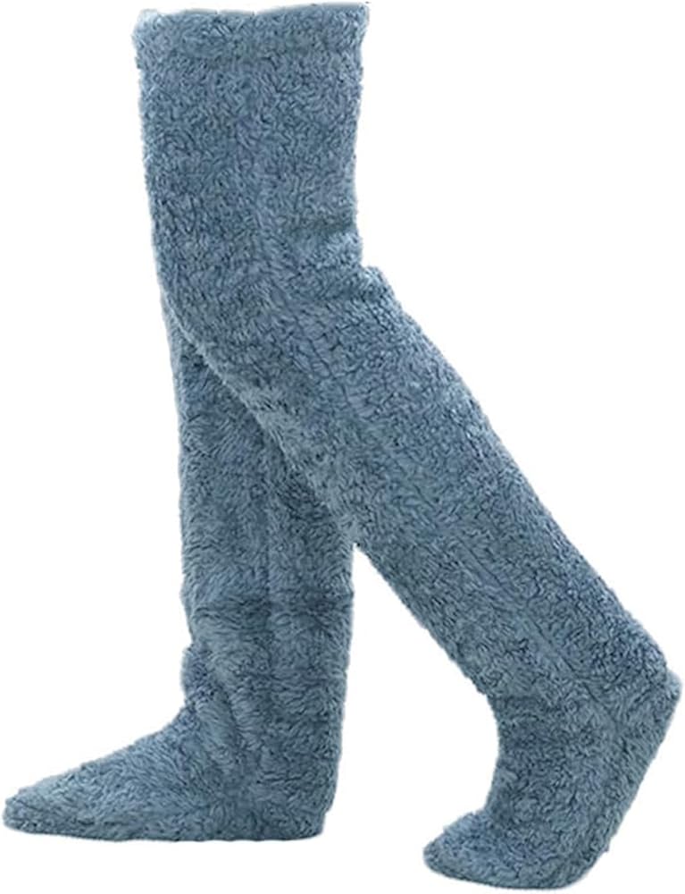 Snuggs Cozy Socks, SnugglePaws - Knee High Slipper Socks, Women's Winter Over Knee Home Fuzzy Long Stockings