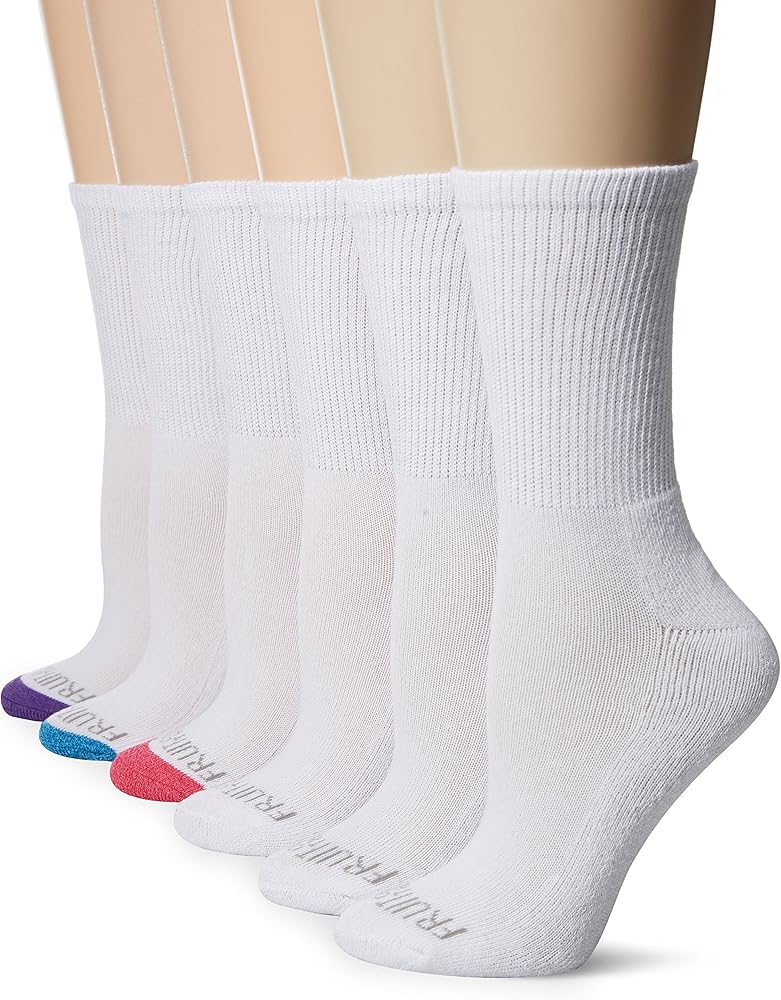 Fruit of the Loom Plus Size Women's 6 Pack Ankle Socks