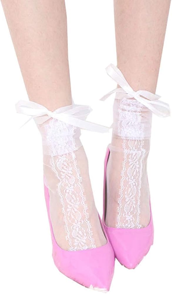 Women's Fashion Lace Casual Socks Summer Party Sheer Loose Tube Socks