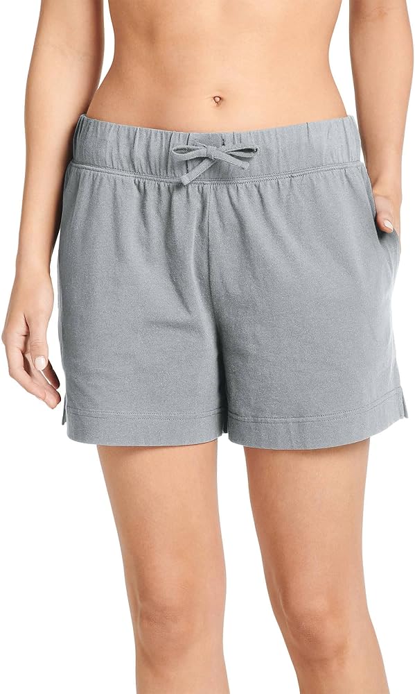 Jockey Women's Sleepwear Everyday Essentials 100% Cotton Short, Grey Heather, 2XL