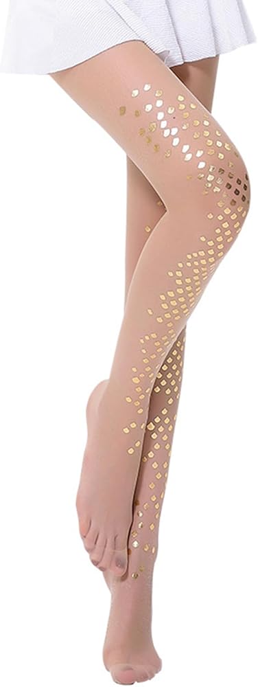 Women's Thin Mermaid Bikini Stockings Halloween Sparkle Mermaid Fish Scale Print Pantyhose Leggings Tights Hosiery