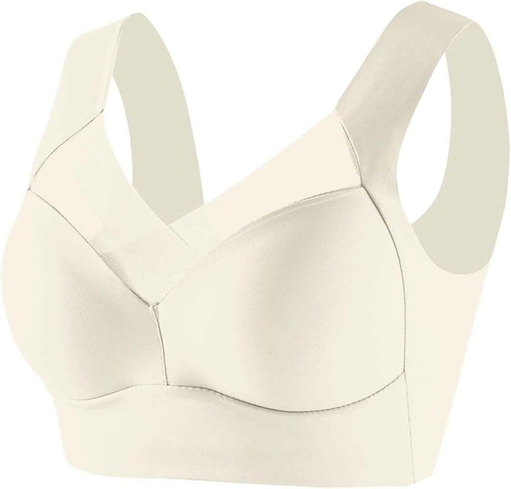 Hatmeo Posture Correcting Bras, Hatmeo Bra for Seniors, Ice Silk Gathering Bras for Women, Hatmeo Anti Sagging Wireless Bras