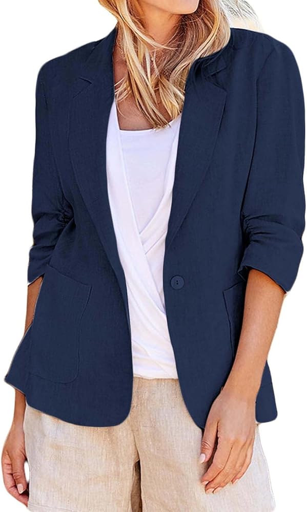 Light Jackets for Women,Casual Suit Jackets Suit Long Sleeve Lapel Open Front Business Jackets Large Winter Coats