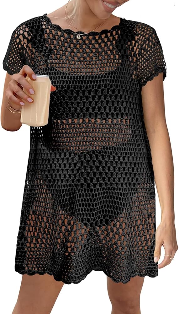 Women Swimsuit Coverup Crochet Bathing Suit Cover Ups for Swimwear Swim 2024 Summer Bikini Beach Dress