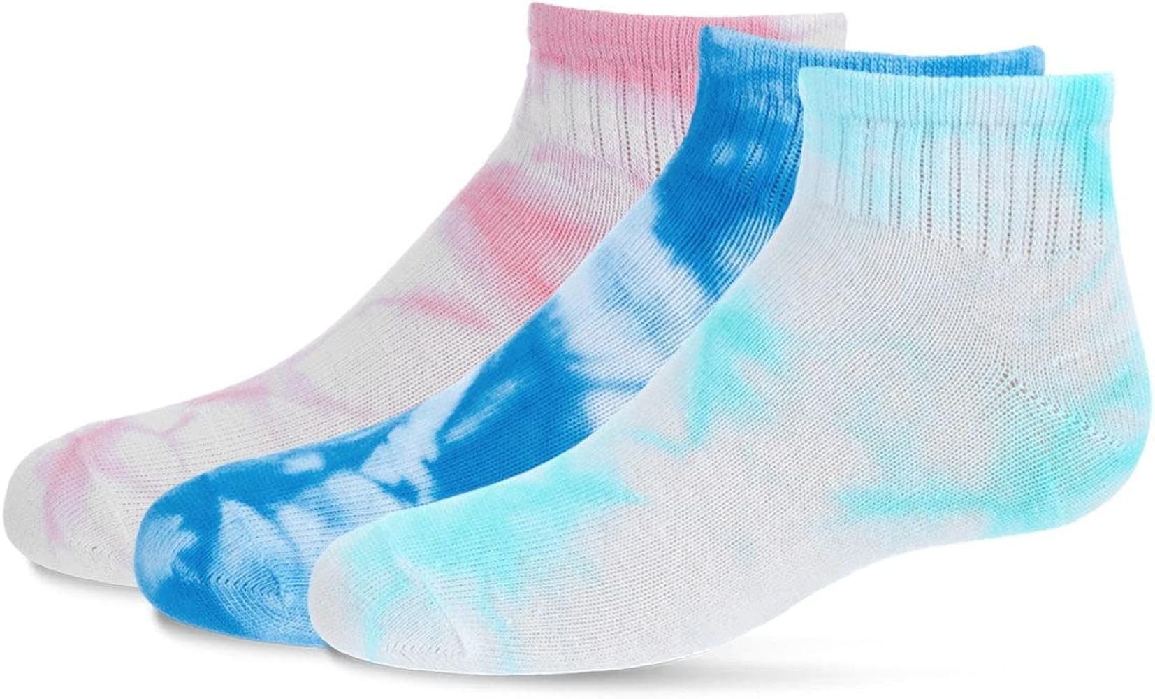 MeMoi Tie Dye Mid Cut Socks 3-Pack