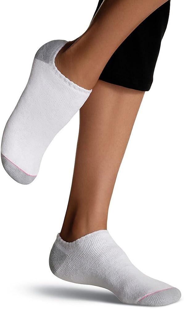 Hanes Womens No Show Socks Extended Size 10