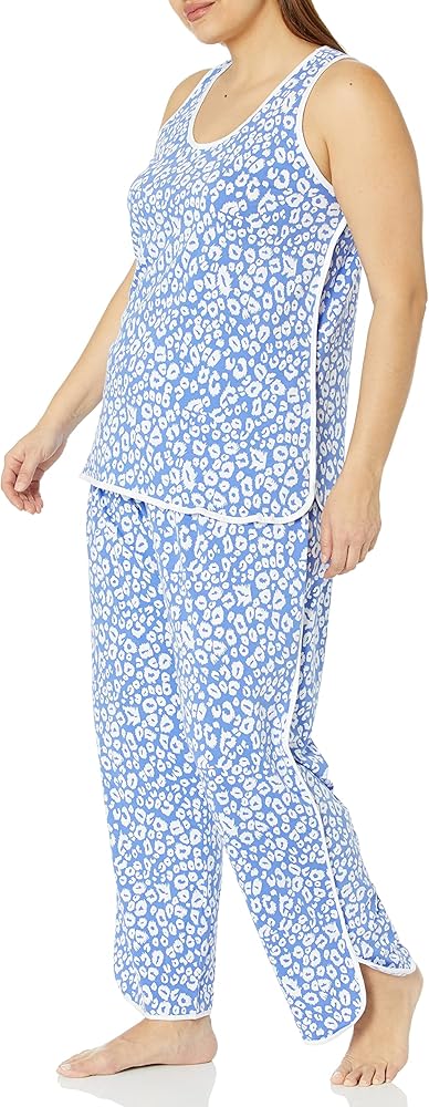 Cosabella Women's Florida Lounge Printed Tank Top & Pant Set