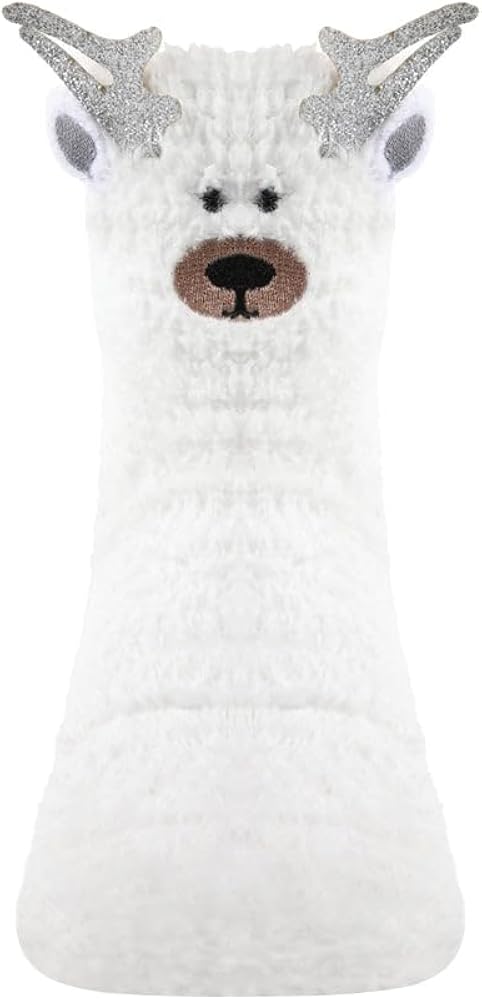 MeMoi Polar Bear Fuzzy Socks