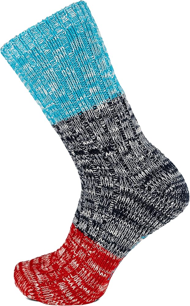 Merrell Men's and Women's Heritage Camp Wool Blend Crew Socks-1 Pair-Heat Transfer Logo and Moisture Wicking