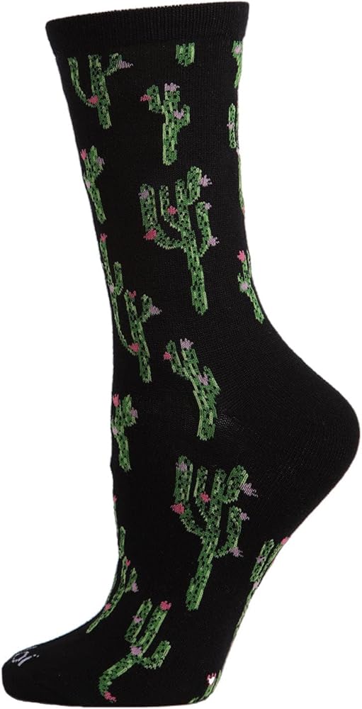 MeMoi Cactus Rayan Blend Crew Socks