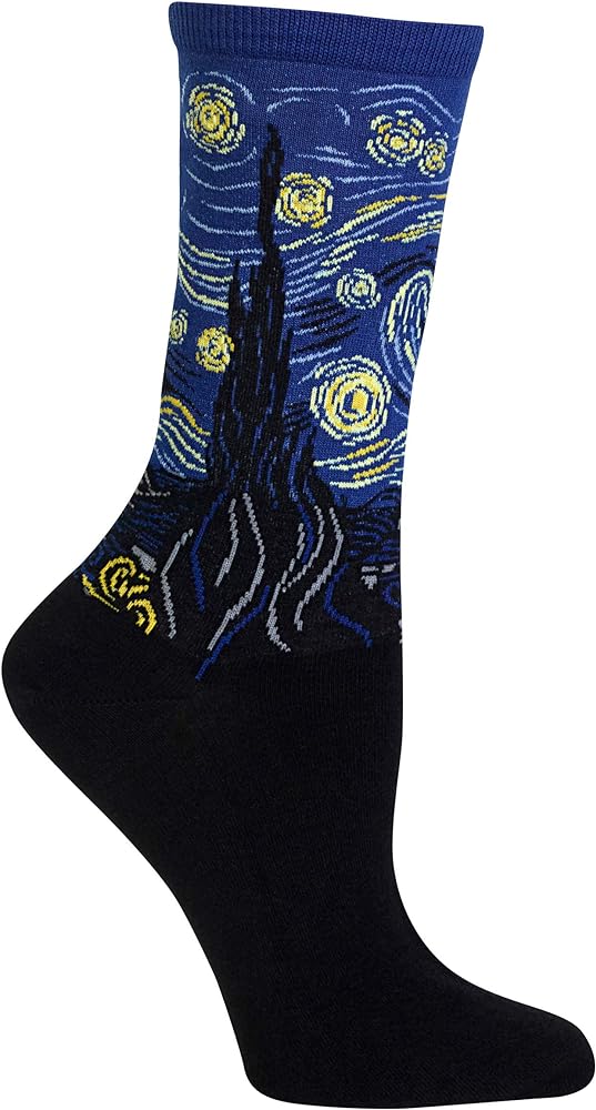 Hot Sox Women's Artist Series Novelty Fashion Casual Crew Socks