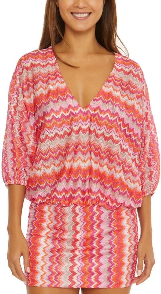 Trina Turk Zen Crochet Tunic-Bathing Suit Cover Ups for Women