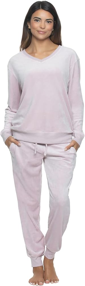 Felina | Ultra Luxe Velour Lounge Set w/Side Pockets | Women's