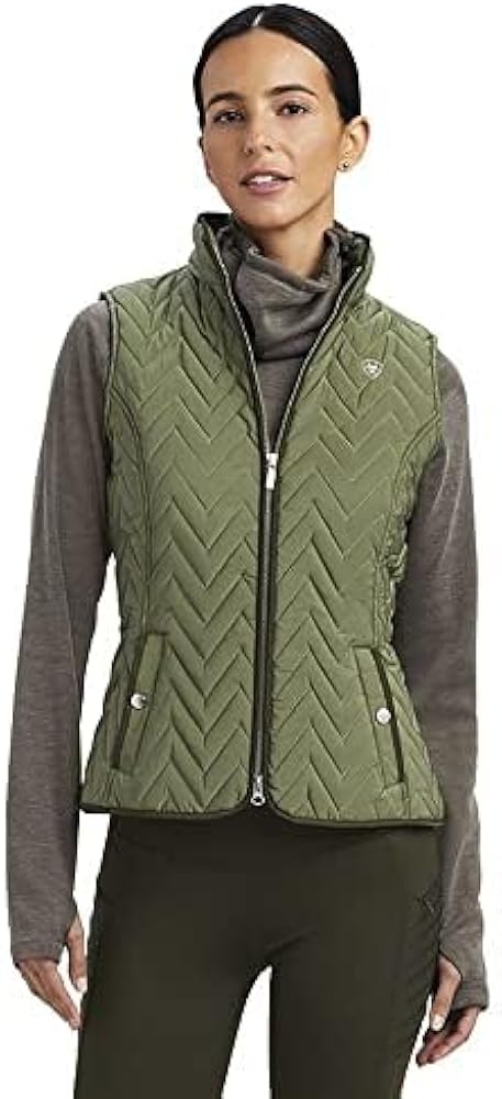 Ariat Female Ashley Insulated Vest Four Leaf Clover XX-Large