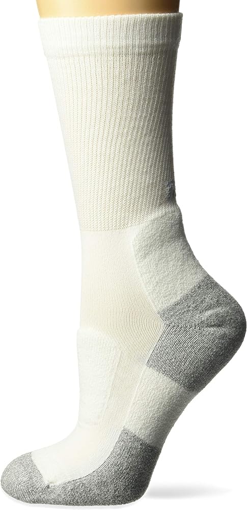 Thorlo LWXW-10 Women's Lite Walking Crew Socks White10 shoe size 7-9