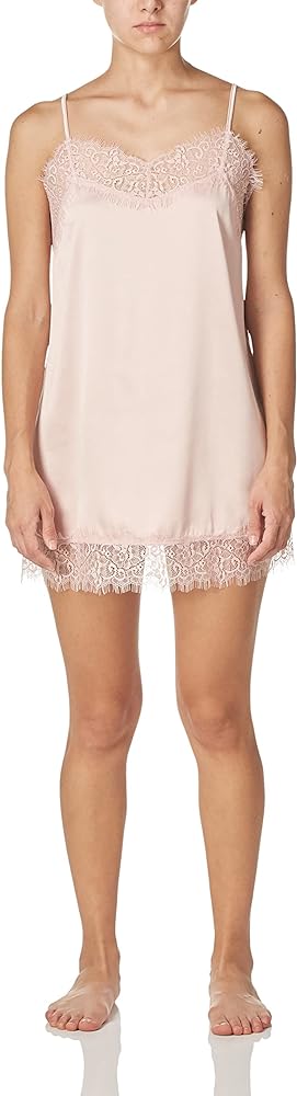 Smart & Sexy Women's Satin & Lace Slip Dress