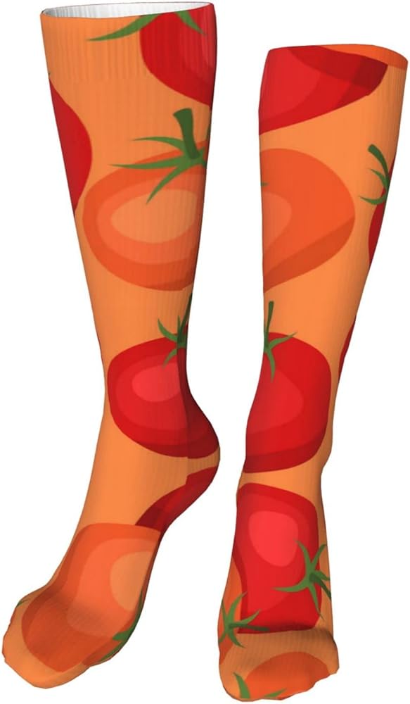 fresh ripe tomatoes Socks for Women Soft Warm Long Socks Mens Compression Socks Running Socks Hiking Socks 20 in