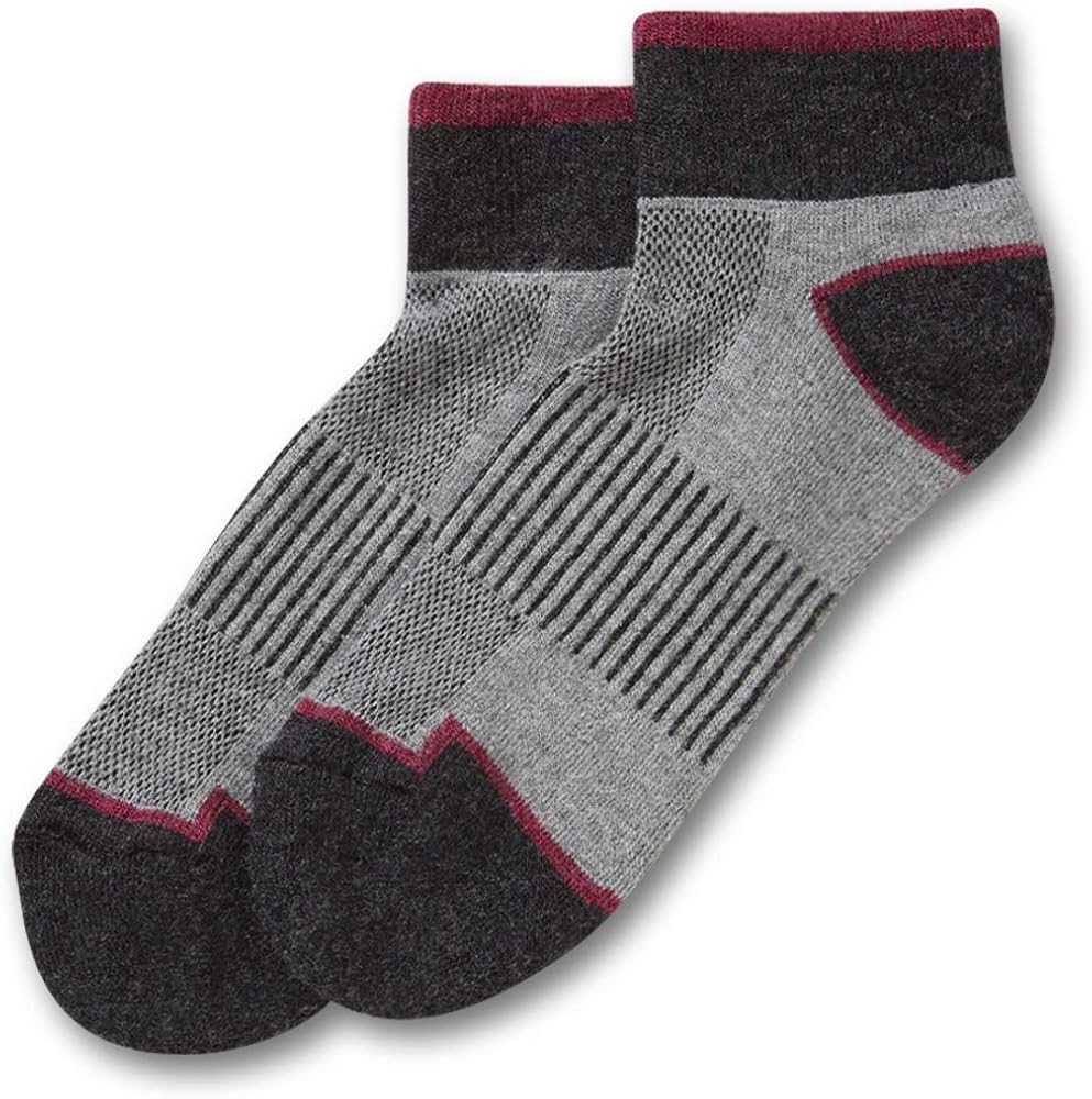 No nonsense Women's Comfort Wool Cushion Ankle Sock (2 Pair Pack)