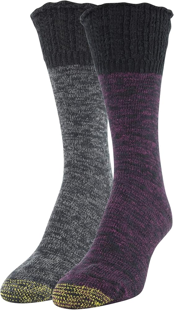 GOLDTOE Women's Antiquity Cuff Socks, 2 Pairs