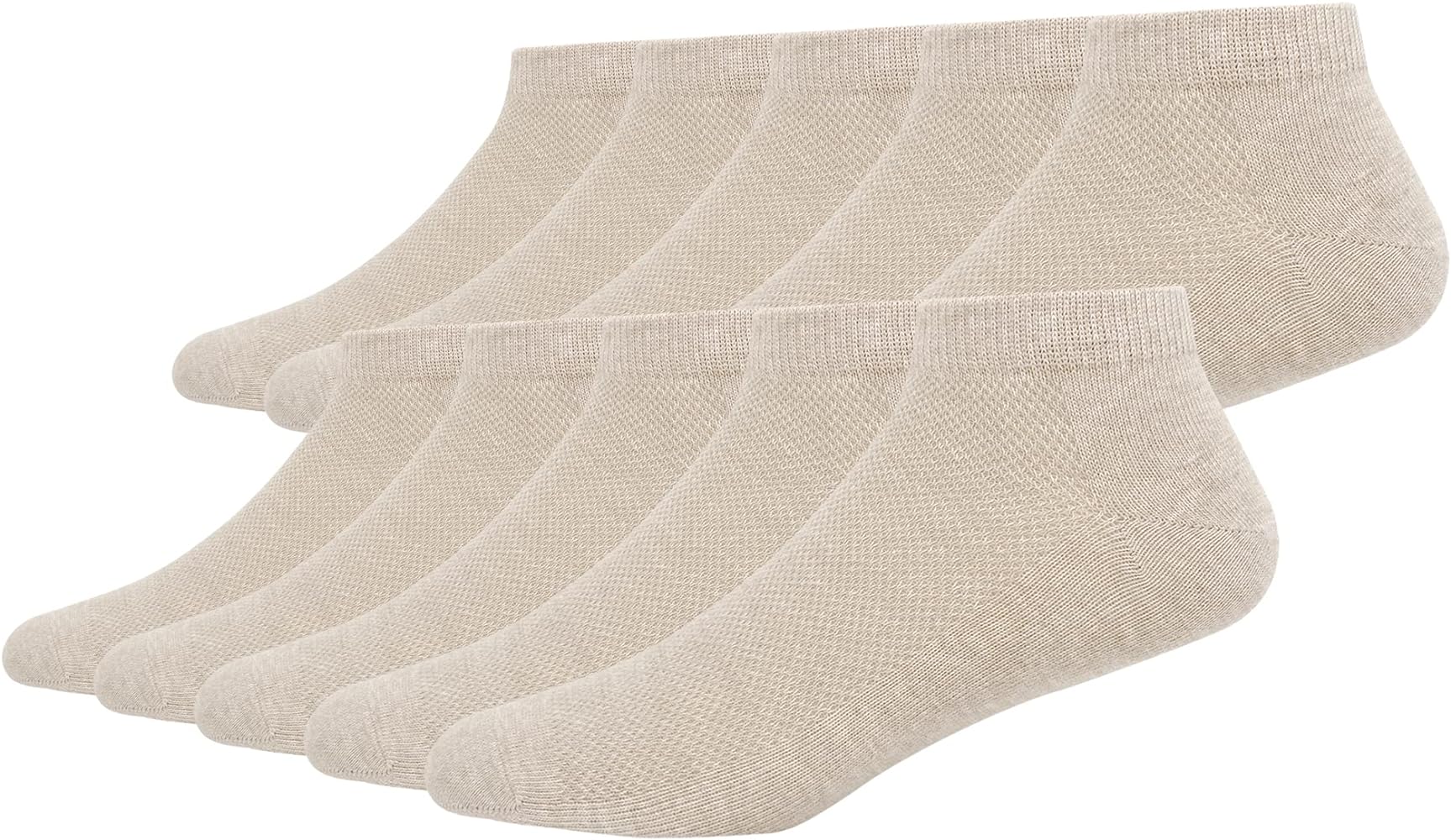 Women's 10 Pairs Low Cut Socks Value Pack Ankle Thin Breathable Socks