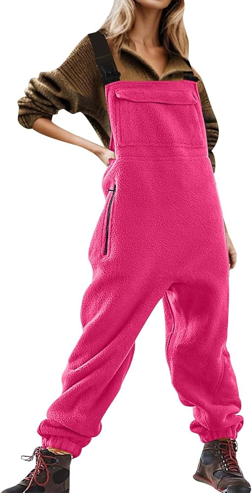 SNKSDGM Women Casual Stretch Overall Jumpsuit Sleeveless Cotton Baggy Wide Leg Long Pant Jumper Rompers with Pockets