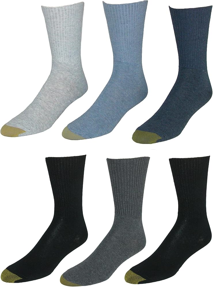 GOLD TOE Women's 6-Pack Turn Cuff Assorted Socks