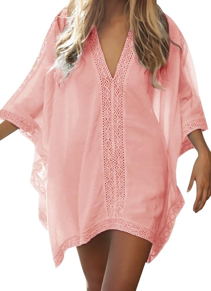 Loritta Womens Beach Bathing Suit Swim Bikini Swimsuit Oversized Cover Up Dresses