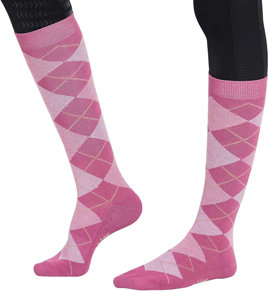 TuffRider Ecogreen Bamboo Argyle Socks