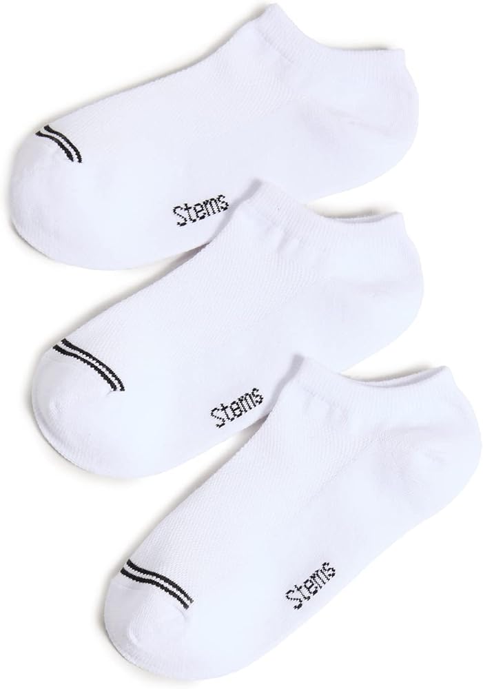 Stems Women's Three Pack Training No Show Socks