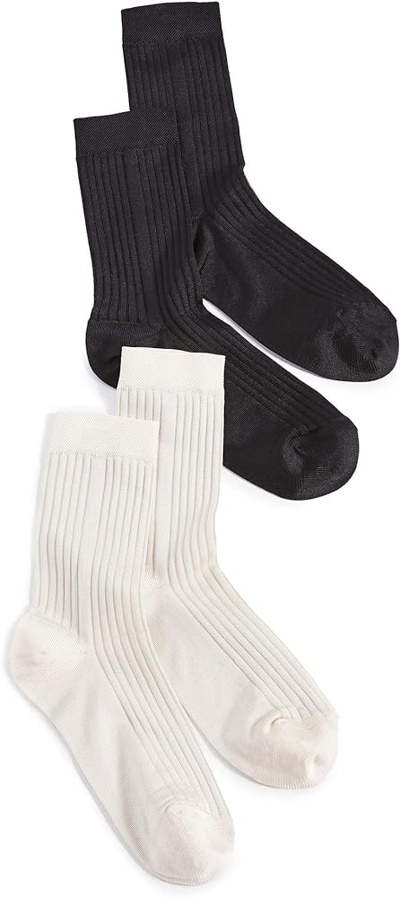 Stems Women's Classic Rib Socks - 2 Pack Offering