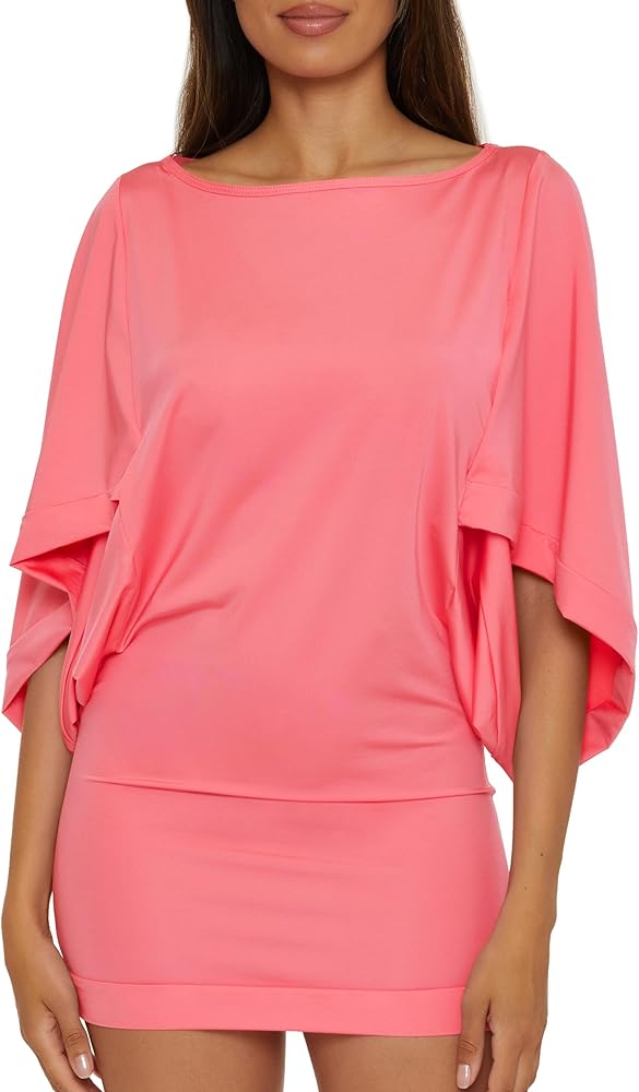 Trina Turk Casablanca Tunic, Uv Protection, Casual, Beach Cover Ups for Women