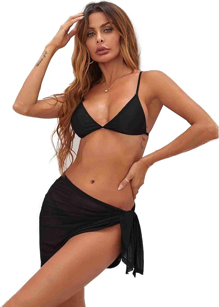 Women Beach Sarongs Pareo Sheer Cover Ups - Chiffon Cover Ups for Swimwear - Swimsuit Skirt Beach Cover Up Swimwear