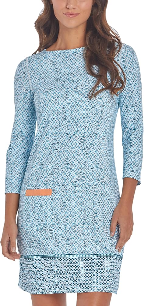 Cabana Life Women's Shift Dress, UPF 50+, Sun Protective Cover-Up, Nylon/Spandex