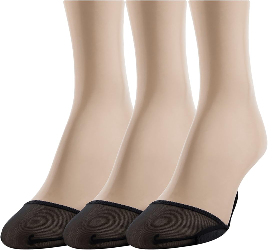 GOLDTOE Women's Non Slip Short Padded Insole Socks 3 Pack