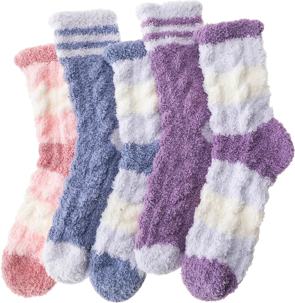 ANTSANG Womens Fuzzy Socks Slipper Winter Fluffy Comfy Cozy Socks Cabin Warm Home Socks