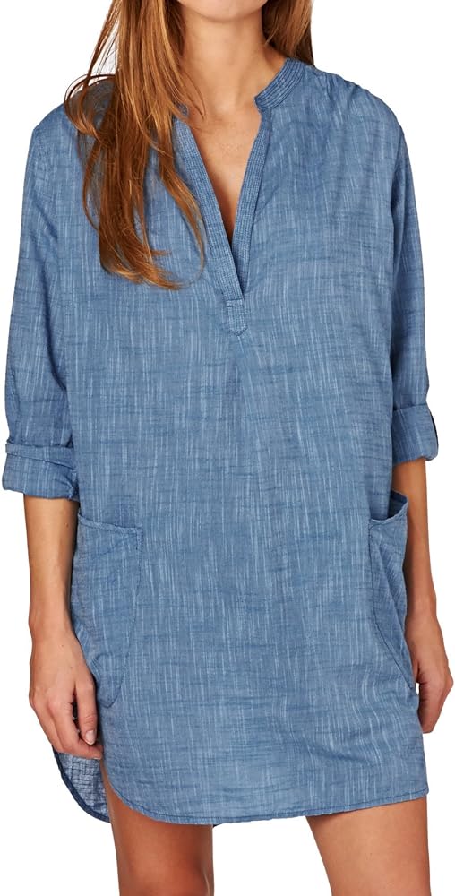 Seafolly Women's Basics Boyfriend Beach Shirt Cover Up