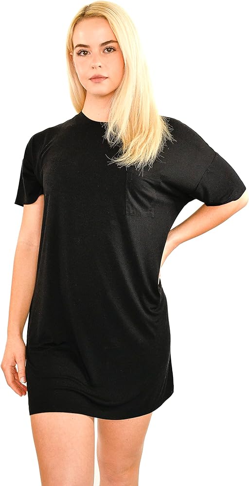 Women's Oversized Viscose from Bamboo Sleep Shirt or Nightgown. Super Soft Breathable Cooling Sleepwear XS-XXL