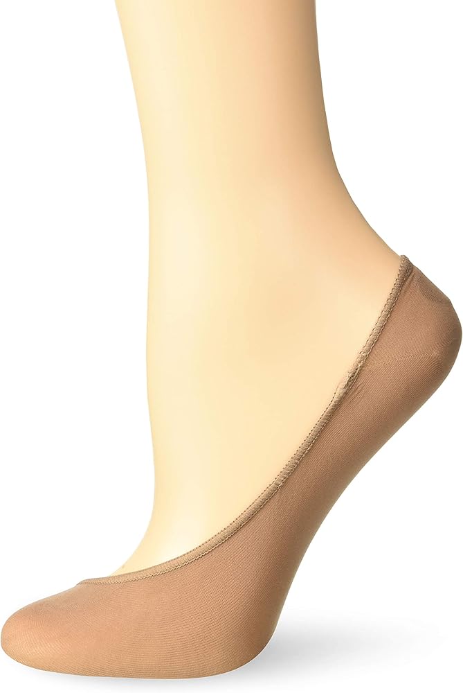 Hue Women's Low Cut Shade Match Liner Sock with Heel Gel Tab Sockshosiery, -clove, S/M