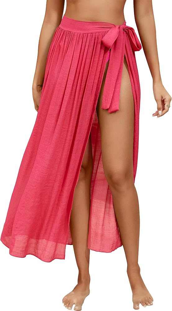 Swimsuit Coverup Women Bathing Suit Cover Up Swim Skirt Sarong Wrap Beach Dress Maxi Long Swimwear Dresses