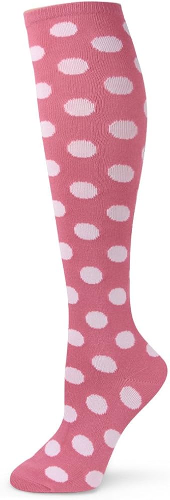 Elite Quality Colorful Soft Cotton Women's Polka Dots Knee High Socks