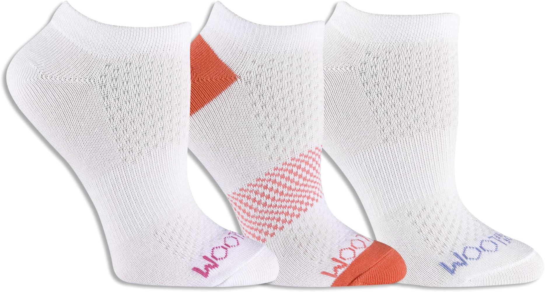 Fruit of the Loom Women's Breathable Cotton No Show Socks-3 Pair Pack