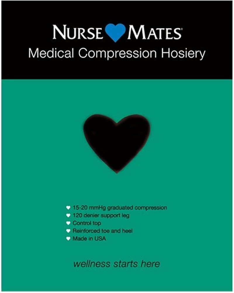 Nurse Mates Medical Compression Pantyhose | 15-20mmHg | Support Hosiery | 1 Pair