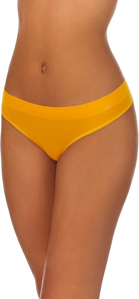 DKNY Womens Seamless Litewear Panty Thong, Mango